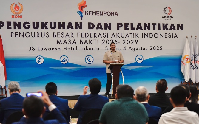 Target Medali Olimpiade 2028, Menpora Dito Dukung Penuh Federasi Akuatik Indonesia
