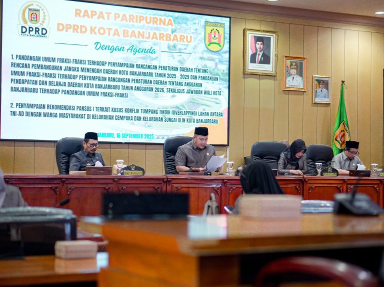 DPRD dan Pemko Banjarbaru Satukan Langkah Atasi RPJMD 2025–2029 dan Sengketa Lahan